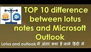 what is difference between lotus notes and outlook !!!! by Technology Up