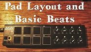 Retro pad - Akai LPD8 tutorial: Basic Pad Layout and Basic Beats for Beginners practice
