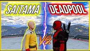 GTA 5 -Saitama vs Deadpool SUPERHERO BATTLE