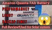 Amaron Quanta 7Ah battery Full Review|Back up Time|Solar battery|7Ah Battery|Best solar battery 2023