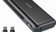 llano Power Bank, 65W Laptop Portable Charger, 20000mAh USB C PD Battery Pack, 2-Ports Fast Charging for MacBook Pro, Dell, HP,iPad Pro, iPhone 15, Samsung S23,Steam Deck,Switch