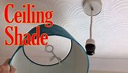 How to change a ceiling light shade, very easy