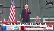 Baby Cries As Trump Makes Iowa Speech