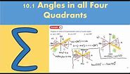 10.1 Angles in all Four Quadrants (PURE 1- Chapter 10: Trigonometric identities and equations)