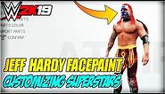 WWE 2K19 HOW TO CUSTOMIZE JEFF HARDY (FACEPAINT & ATTIRE)