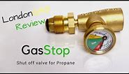 GAS STOP VALVE REVIEW // Emergency Shut-off valve for propane cylinders