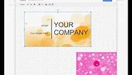 How to make Buisness Card in Google Docs or MS Publisher