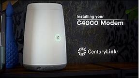 CenturyLink Install: How to setup your C4000 modem