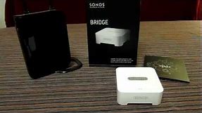 Sonos Bridge - Hands on Review. Part of multi-room home setup