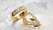 Gold Wedding Ring Set