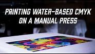 Preparing Art and Screen Printing CMYK with Water-Based Inks