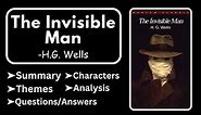The Invisible Man by H.G. Wells Summary, Analysis, Characters, Themes & Question Answers
