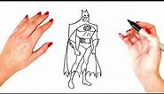 How To Draw Batman Step By Step - Batman Drawing EASY - Drawing Tutorials