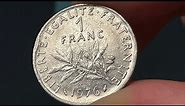 1976 France 1 Franc Coin • Values, Information, Mintage, History, and More