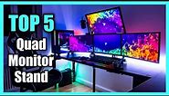 Top 5 Best Quad Monitor Stand 2023 | Best 4 Monitor Setup