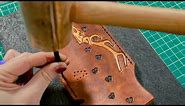 Carving One of a Kind Leather Knife Sheath