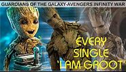 Every Single "I am Groot" dialogue in MCU | Samdev Moviclips