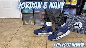 Air Jordan 5 Midnight Navy Review + On Foot Review & Sizing Tips