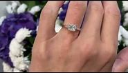 1.01 carat Princess Cut Diamond Ring in 18K White Gold - Style #2912 - PIERRE