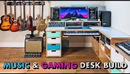 Building the ULTIMATE Music Studio & Gaming Desk Setup // Woodworking