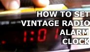 How to SET TIME ALARM CLOCK of VINTAGE Old LLOYD'S J375 771A RADIO AM FM BAND Digital Electric