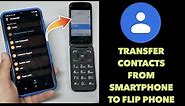How to transfer contacts from smartphone to flip phone