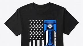 Nthefastlane Apparel. Piston T-shirts, Civic T-shirts, American Flag T-shirts | Nthefastlane