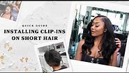 Quick & Easy Clip-In Hair Extensions Installation on Short Hair Tutorial