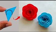 HOW TO MAKE JISOO's FLOWER 🌹| Paper Flower Making Step By Step | DIY Origami Flower