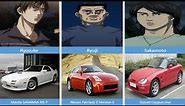 Initial D - All Characters and Cars