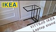 VITTSJÖ Laptop stand from IKEA. Metal and glass. Assembly Step-By-Step guide and instructions.