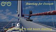 Sailing tutorial In-Mast Furling Mid-boom Sheeting Sailing for beginners - learning to sail