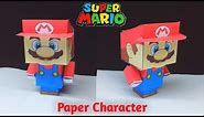 How to make Super Mario | paper Mario | Mario bros papercraft/Mario papercraft/paper craft pintables