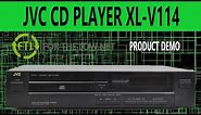 JVC XL-V114 COMPACT DISC HOME CD PLAYER VINTAGE SINGLE DISC TRAY SYSTEM PRODUCT DEMO
