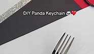 DIY Panda Keychain Gift Idea 🐼🔑 #handmade #gift #diy #foryou
