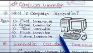 Computer Generation full Explanation | Learn Coding
