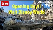🔴Live: OPENING DAY Star Wars Galaxy's Edge at Walt Disney World - 8-29-19
