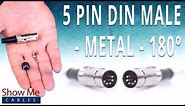 How To Install The 5 Pin DIN Male Solder Connector (180° Style) - Metal
