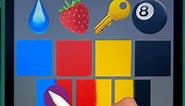 💧+🍓+🔑+🎱 emoji color mixing palette #art #drawing #colormixing #procreate #emoji #satisfying