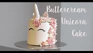 Buttercream Unicorn Cake Tutorial