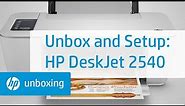 Unboxing and Setting Up the HP Deskjet 2540 All-in-One Printer