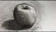 How to Draw a Realistic Apple Charcoal Process 5 minutes