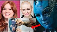 Karen Gillan Transformation to Nebula - Guardians of the Galaxy Vol.2 Behind the Scenes - 2017