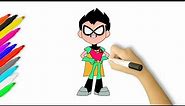 How to Draw Robin | Teen Titans Go!