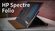 HP Spectre Folio Hands-on: A leather-clad laptop?