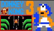 Donkey Kong 3 (FC · Famicom / NES) video game port | 64-round session for 1 Player 🎮