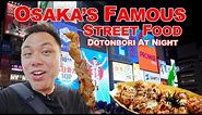 Japan at Night: Osaka's Street Food Tour at the famous Dotonbori Area