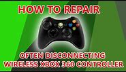 How to repair Xbox 360 wireless controller that often disconnecting by fixing the battery cover.