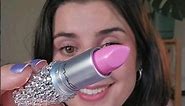 ASMR swatching this bubblegum pink lipstick 🩷✨💄