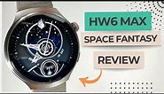 HW6 MAX SPACE FANTASY - Smartwatch Sistema INCRÍVEL! Tela AMOLED CURVADA e ChatGPT UNBOXING e REVIEW